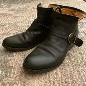 Fiorentini & Baker black leather boots 38.5